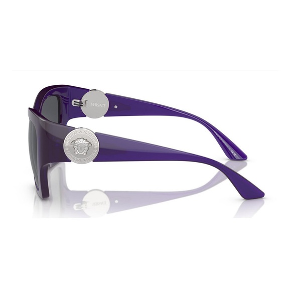 Versace PURPLE MEDUSA RUNWAY SQUARED SUNGLASSES — Includes Versace Hard Case - Picture 4 of 8